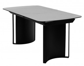 Стол RASMUS 160 TL-45 Белый мрамор, испанская керамика / черный каркас, ®DISAUR в Уфе - ufa.mebel24.online | фото 1