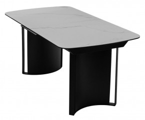 Стол RASMUS 160 TL-45 Белый мрамор, испанская керамика / черный каркас, ®DISAUR в Уфе - ufa.mebel24.online | фото 3