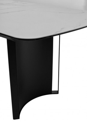 Стол RASMUS 160 TL-45 Белый мрамор, испанская керамика / черный каркас, ®DISAUR в Уфе - ufa.mebel24.online | фото 7