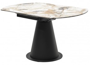 Стол TERAMO 135 GLOSS GRAND JADE SOLID CERAMIC, керамика, поворотн.механизм / Черный каркас, ®DISAUR в Уфе - ufa.mebel24.online | фото 10