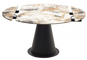 Стол TERAMO 135 GLOSS GRAND JADE SOLID CERAMIC, керамика, поворотн.механизм / Черный каркас, ®DISAUR в Уфе - ufa.mebel24.online | фото 14
