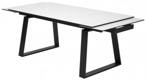 Стол VASTO 180 MARBLES KL-99 Белый мрамор матовый, итальянская керамика/ черный каркас, ®DISAUR в Уфе - ufa.mebel24.online | фото 6