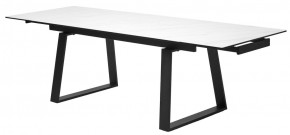 Стол VASTO 180 MARBLES KL-99 Белый мрамор матовый, итальянская керамика/ черный каркас, ®DISAUR в Уфе - ufa.mebel24.online | фото 9