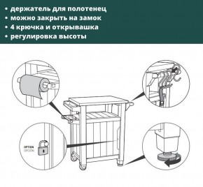 Столик для барбекю 105л (Unity 105L) графит в Уфе - ufa.mebel24.online | фото 5