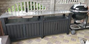 Столик для барбекю 415 Л (Unity Chef 415 L) графит в Уфе - ufa.mebel24.online | фото 1