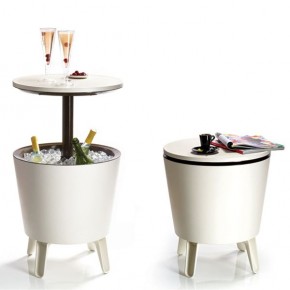 Столик-холодильник COOL BAR крем-шоколад в Уфе - ufa.mebel24.online | фото 1
