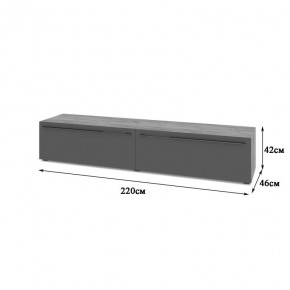 СТОУН С72 Тумба ТВ (золотой дуб/графит) в Уфе - ufa.mebel24.online | фото 2