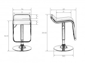 Стул барный DOBRIN CRACK, чёрный в Уфе - ufa.mebel24.online | фото 6