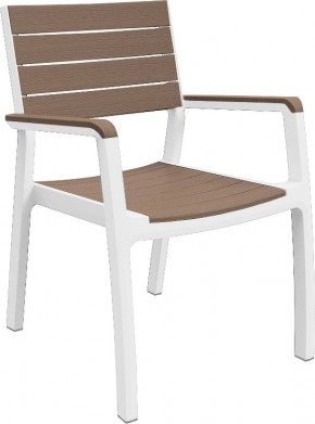 Стул c подлокотниками Гармония (Harmony armchair) белый-капучино в Уфе - ufa.mebel24.online | фото 2