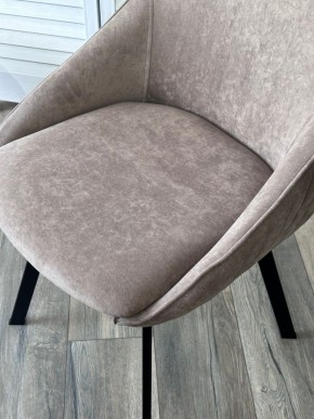 Стул CASA, 360 град. поворот. B5 Капучино, велюр / черный каркас,М-City в Уфе - ufa.mebel24.online | фото 3
