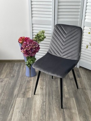 Стул DUKE BLUVEL-14 GREY, велюр / черный каркас М-City в Уфе - ufa.mebel24.online | фото 5