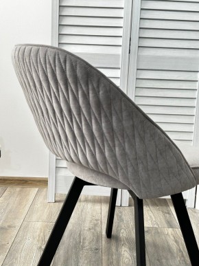 Стул DUNA 360 град. поворот. B22 Серый, велюр / черный каркас, М-City в Уфе - ufa.mebel24.online | фото 7