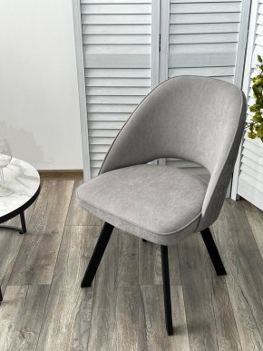 Стул DUNA 360 град. поворот. B22 Серый, велюр / черный каркас, М-City в Уфе - ufa.mebel24.online | фото 8