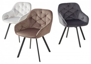 Стул GALE 360 град. поворот. BLUVEL-14 GREY, велюр/ черный каркас, М-City в Уфе - ufa.mebel24.online | фото 2