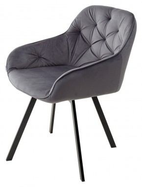 Стул GALE 360 град. поворот. BLUVEL-14 GREY, велюр/ черный каркас, М-City в Уфе - ufa.mebel24.online | фото 5