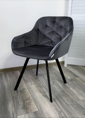 Стул GALE 360 град. поворот. BLUVEL-14 GREY, велюр/ черный каркас, М-City в Уфе - ufa.mebel24.online | фото 6