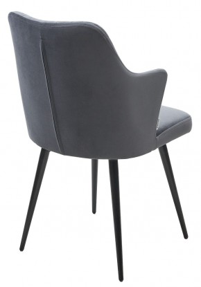 Стул HERMAN 360 град. BM-3 ТЕМНО-СЕРЫЙ, велюр / черный каркас М-City в Уфе - ufa.mebel24.online | фото 4