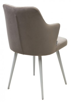 Стул HERMAN 360 град. ЛАТТЕ #25, велюр / белый каркас М-City в Уфе - ufa.mebel24.online | фото 5