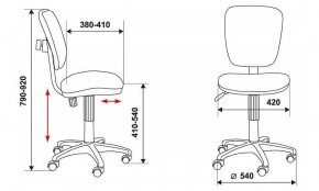 Стул компьютерный Бюрократ CH-204NX/26-28 черный в Уфе - ufa.mebel24.online | фото