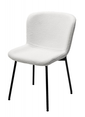 Стул RIYA UF992-01 Белый, teddy / черный каркас М-City в Уфе - ufa.mebel24.online | фото 1