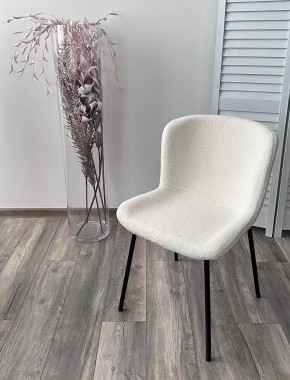 Стул RIYA UF992-01 Белый, teddy / черный каркас М-City в Уфе - ufa.mebel24.online | фото 5
