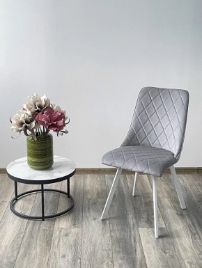 Стул TYCOON BLUVEL-03 LIGHT GREY / белый каркас М-City в Уфе - ufa.mebel24.online | фото 2