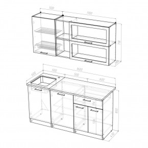 ТАТЬЯНА Кухонный гарнитур Стандарт (1600 мм ) в Уфе - ufa.mebel24.online | фото 2