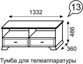Тумба для телеаппаратуры Венеция 13 бодега в Уфе - ufa.mebel24.online | фото 2