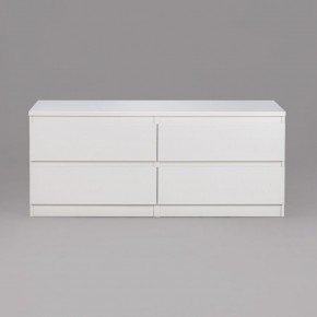 Тумба КАСТОР длинная с четырьмя ящиками, цвет белый в Уфе - ufa.mebel24.online | фото 2