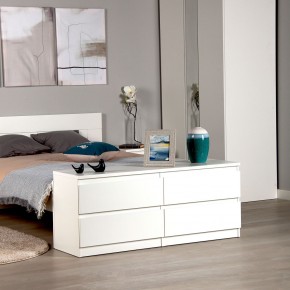 Тумба КАСТОР длинная с четырьмя ящиками, цвет белый в Уфе - ufa.mebel24.online | фото 3