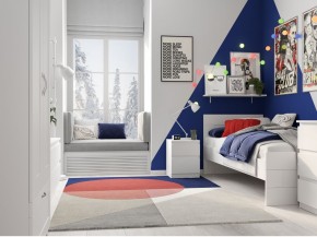Тумба КАСТОР малая с двумя ящиками, цвет белый в Уфе - ufa.mebel24.online | фото 3