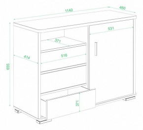 Тумба комбинированная Домино нельсон ТБ-45 НБЕ в Уфе - ufa.mebel24.online | фото 3