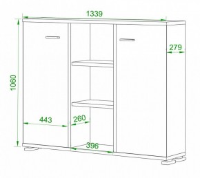 Тумба комбинированная Домино ПУ-60-3 в Уфе - ufa.mebel24.online | фото 2