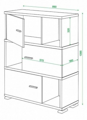 Тумба комбинированная Домино СБ-30/3 в Уфе - ufa.mebel24.online | фото 3