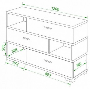 Тумба комбинированная Домино СБ-40/3-ПВК в Уфе - ufa.mebel24.online | фото 2