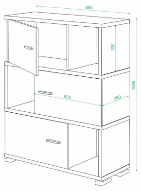 Тумба комбинированная СБ-30/3 в Уфе - ufa.mebel24.online | фото 2