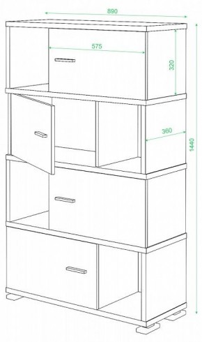 Тумба комбинированная СБ-30/4 в Уфе - ufa.mebel24.online | фото 2