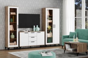 Тумба НМ 013.79 "Марсель" (Меренга/Дуб Крафт Табачный) в Уфе - ufa.mebel24.online | фото 3