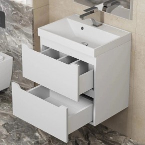 Тумба под раковину Uperwood Tanos 50 см, подвесная, белая матовая в Уфе - ufa.mebel24.online | фото 3
