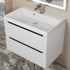 Тумба под раковину Uperwood Tanos 70 см, подвесная, белая/графит в Уфе - ufa.mebel24.online | фото 9