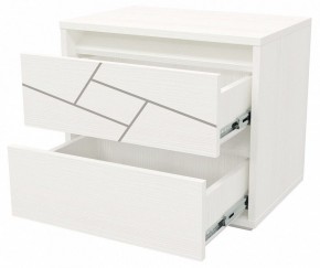 АДЕЛИНА Тумба прикроватная (белый рамух) в Уфе - ufa.mebel24.online | фото 2