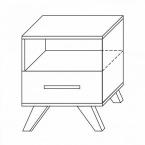 Тумба прикроватная Вега Скандинавия в Уфе - ufa.mebel24.online | фото 1