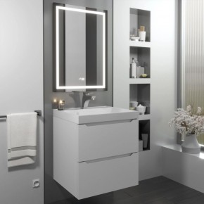 Тумба с раковиной Uperwood Tanos 50 см, подвесная, белая матовая в Уфе - ufa.mebel24.online | фото