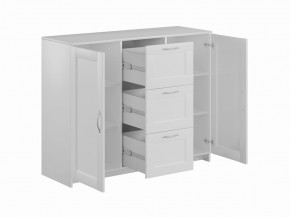 Тумба СИРИУС двухдверная с тремя ящиками, цвет белый в Уфе - ufa.mebel24.online | фото 2