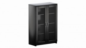 Тумба СИРИУС с двумя стеклянными дверьми, цвет Дуб Венге в Уфе - ufa.mebel24.online | фото