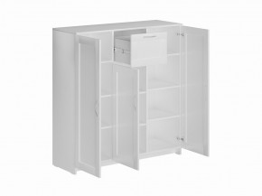 Тумба СИРИУС трехдверная с одним ящиком, цвет белый в Уфе - ufa.mebel24.online | фото 2