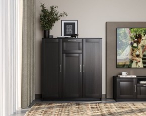 Тумба СИРИУС трехдверная с одним ящиком, цвет Дуб Венге в Уфе - ufa.mebel24.online | фото 4