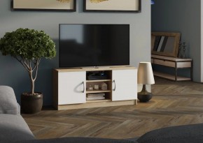 Тумба ТВ Лофт (Дуб Сонома/Белый) в Уфе - ufa.mebel24.online | фото 1