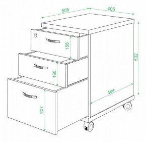 Тумбочка Домино нельсон ТС-2 в Уфе - ufa.mebel24.online | фото 2