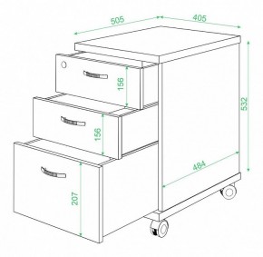 Тумбочка Домино ТС-2 в Уфе - ufa.mebel24.online | фото 2